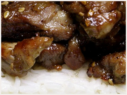 Boeuf au Caramel et Riz aux Epices
