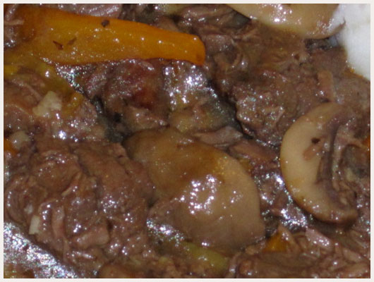 Boeuf au Vin et à l'Orange