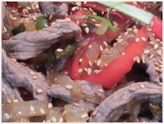 Boeuf au Wok Poivron