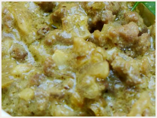 Boeuf Haché au Curry