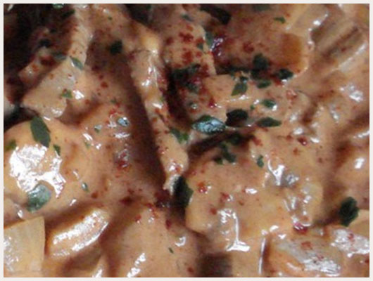 Boeuf Stroganoff Vin