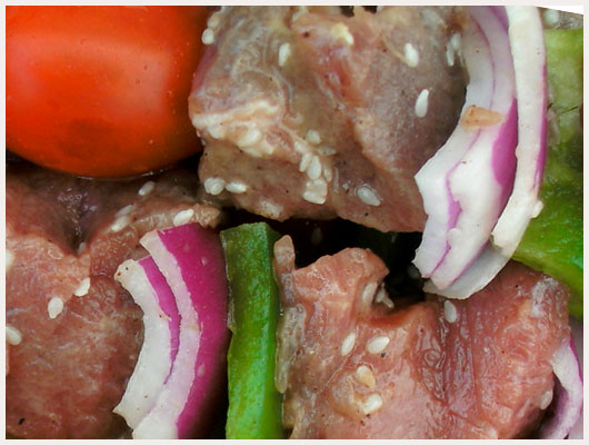Brochette de Veau au Miel