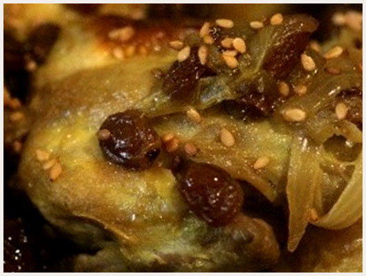 Caille aux Raisins Secs