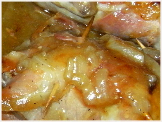 Caille Farcie au Foie Gras au Four