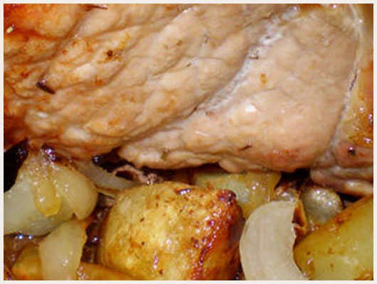 Carré de Porc aux Pommes