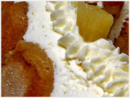 Charlotte au Fromage Blanc et Ananas