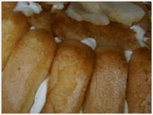 Charlotte au Fromage Blanc et aux Poires