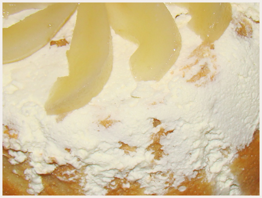 Charlotte aux Poires Crème Fraiche