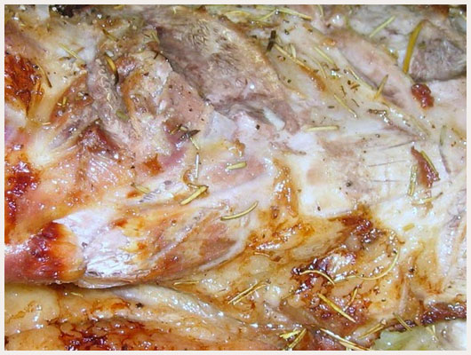Confit d'Agneau au Romarin