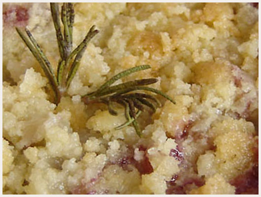 Crumble aux cerises