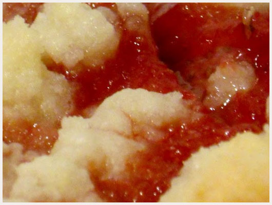 Crumble aux fraises