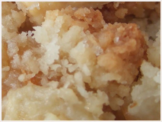Crumble aux pommes banane
