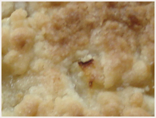 Crumble Banane Poire