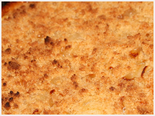 Crumble Pêche