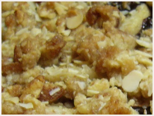 Crumble poire chocolat