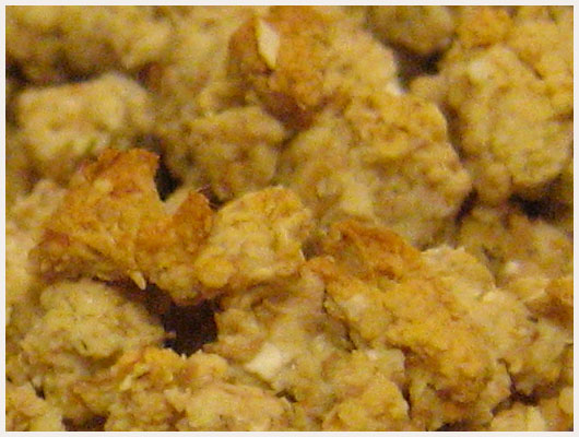 Crumble Rhubarbe Pomme