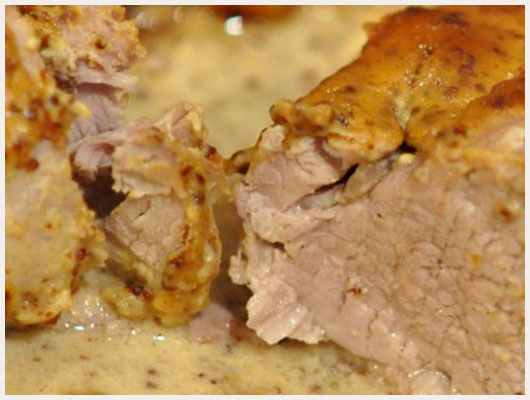 Filet Mignon de Porc au Miel et Moutarde