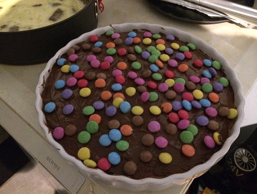 Gateau au Nutella et Smarties