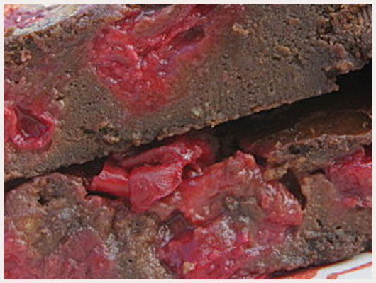 Gateau aux cerises et chocolat
