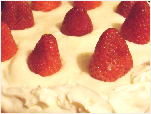Gateau aux Fraises et à la Crème