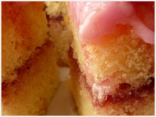 Gateau de Savoie aux fraises