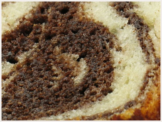 Gateau marbr au chocolat