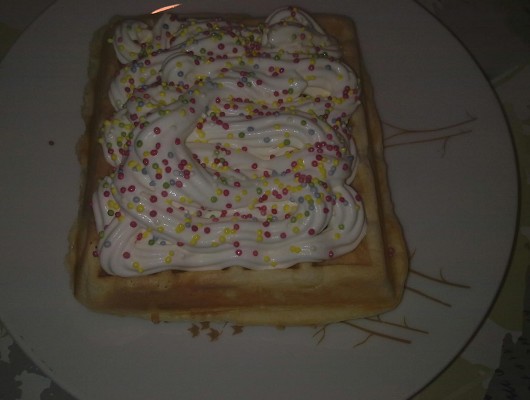 Gaufres au Chocolat et Crème Chantilly