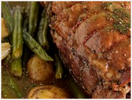 Gigot d'Agneau haricot vert