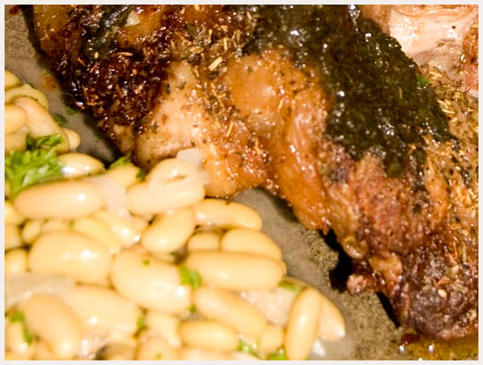 Gigot d'Agneau Haricots Blanc