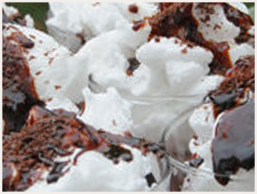 Ile flottante au chocolat