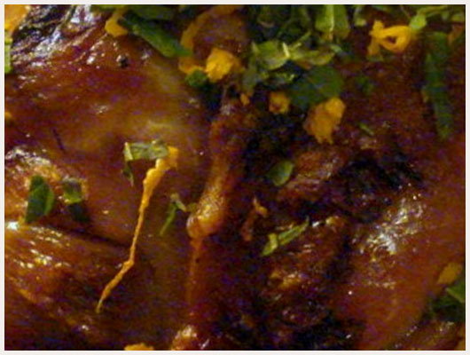 Jarret de Veau au Muscat