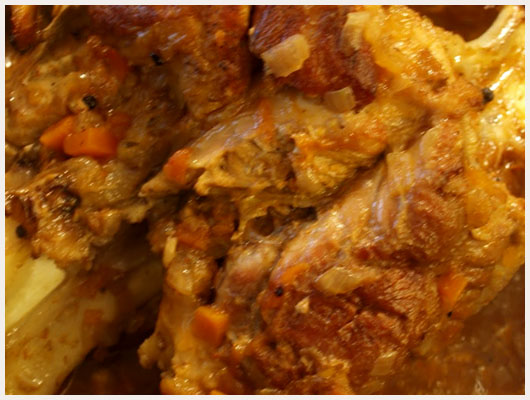 Jarret de Veau aux Epices