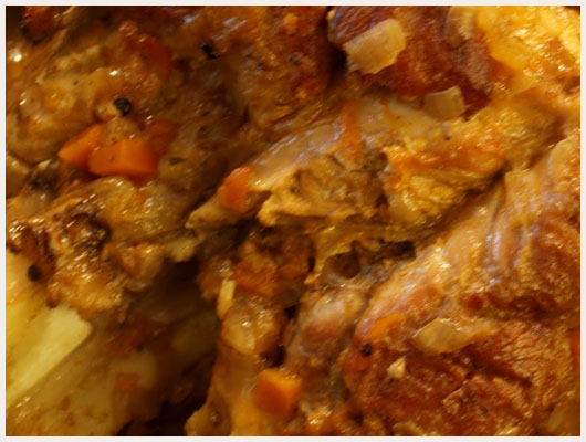 Jarret de Veau en Cocotte