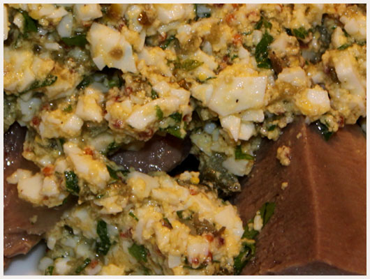 Langue de Boeuf Sauce Gribiche