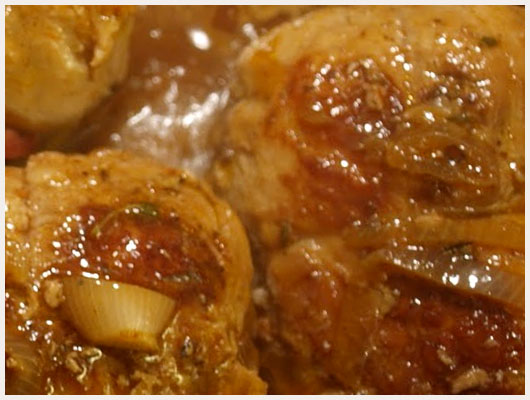 Paupiette de Veau au Vin Rouge