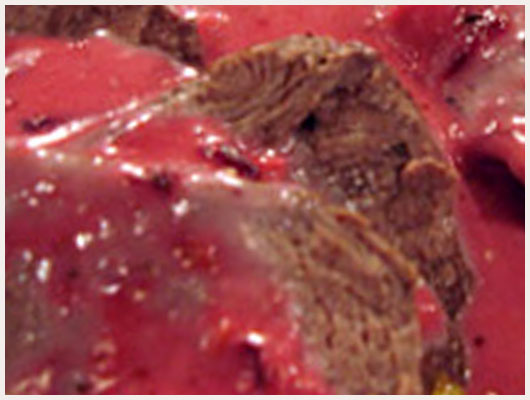 Pavé de Biche Sauce Framboise