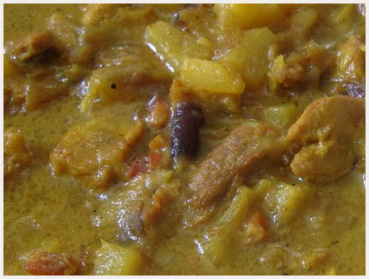 Porc à l'Ananas et au Curry