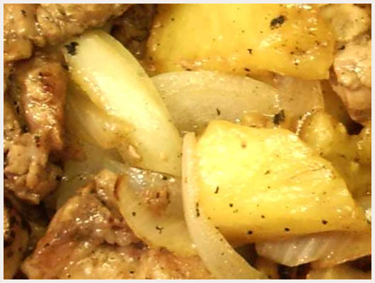 Porc au Miel et Ananas