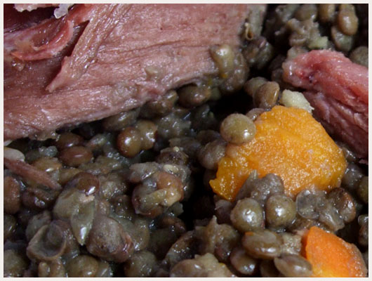 Porc aux Lentilles