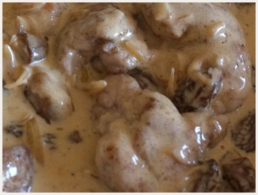 Ris de Veau aux Morilles
