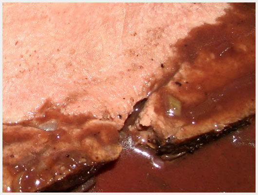 Roti de Boeuf en Sauce