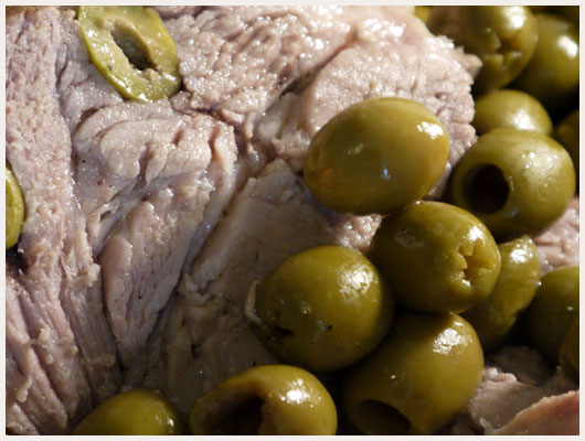 Roti de Veau aux Olives