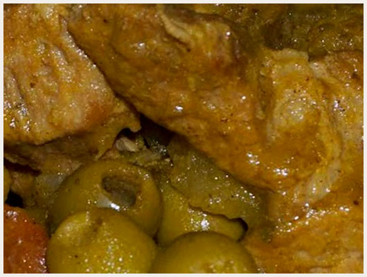 Roti de Veau Farci aux Olives
