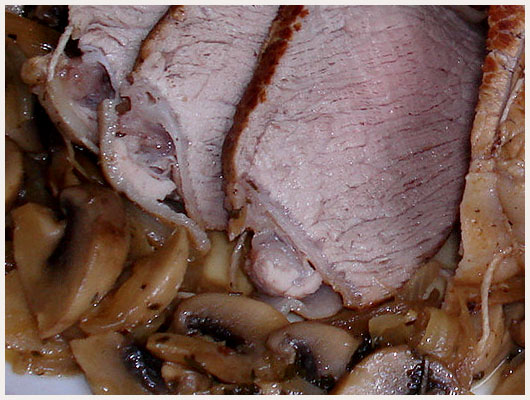 Roti de Veau Sauce Champignon