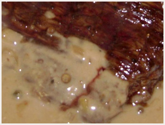 Steak d'Autruche Sauce Poivre