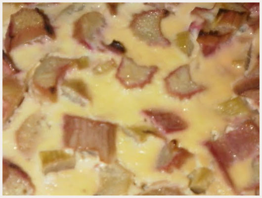 Tarte a la rhubarbe et banane
