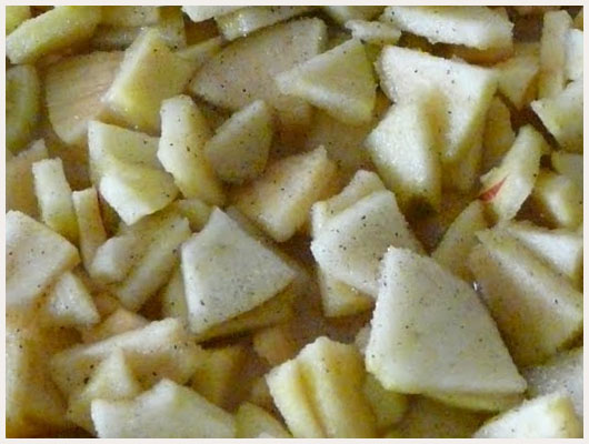 Tarte a la rhubarbe et pomme