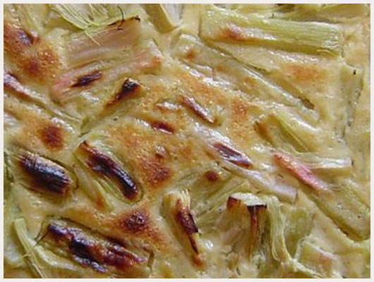 Tarte a la rhubarbe
