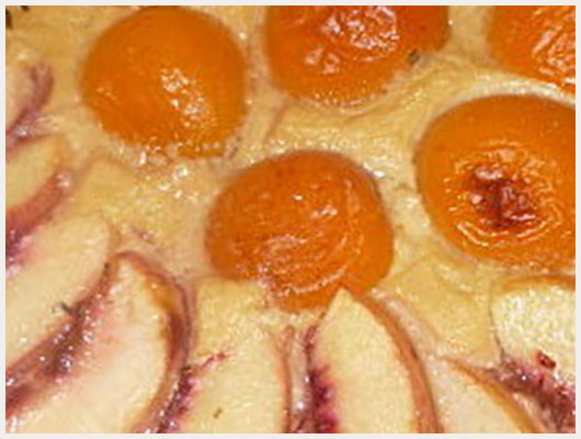 Tarte abricot peche