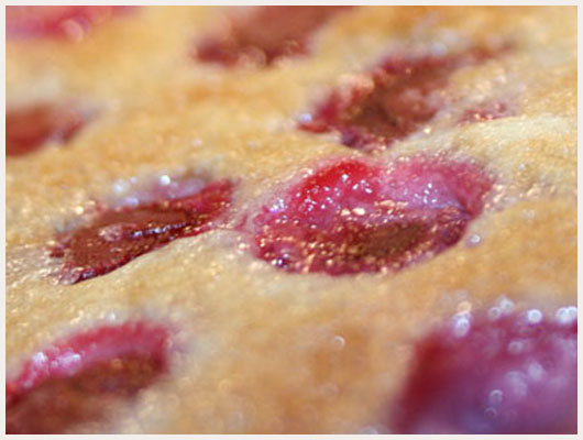 Tarte aux cerises congelées